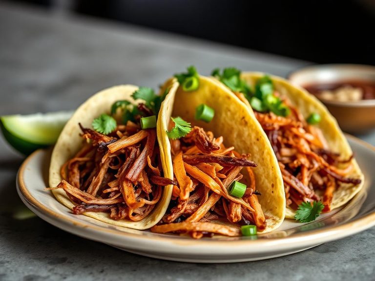 Shredded Bison Tacos