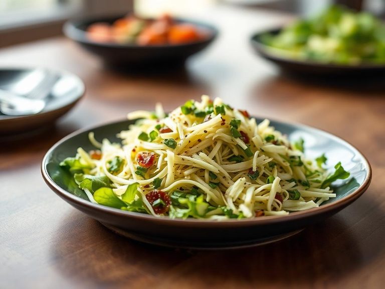 Shredded Brussels sprout salad