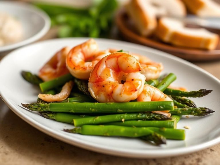 Shrimp and Asparagus Sauté