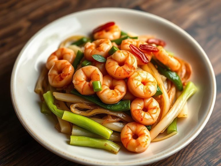 Shrimp and Cabbage Stir-Fry