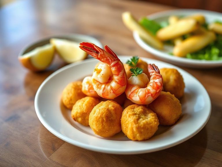 Shrimp and Hush Puppies