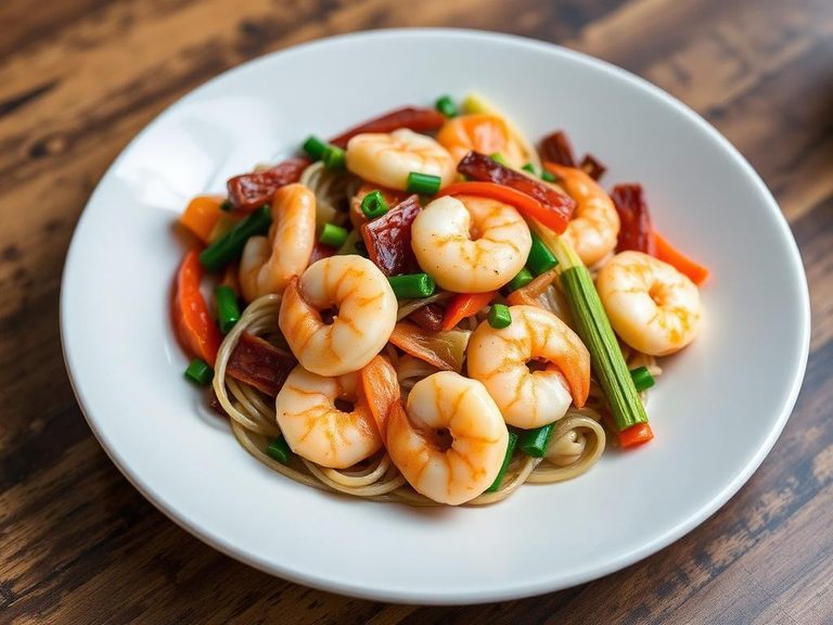 Shrimp and Mixed Vegetables