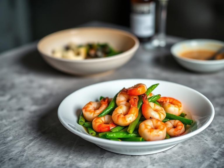 Shrimp and Snow Pea Sauté