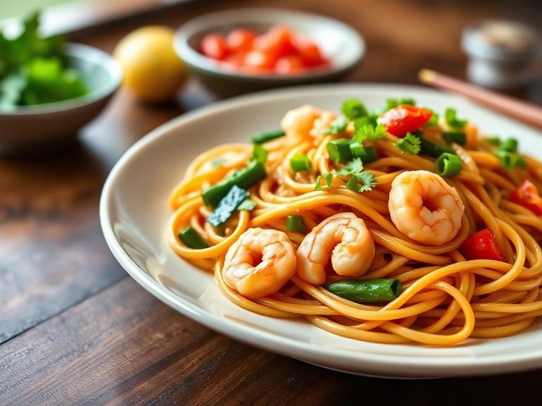 Shrimp and Vegetable Lo Mein
