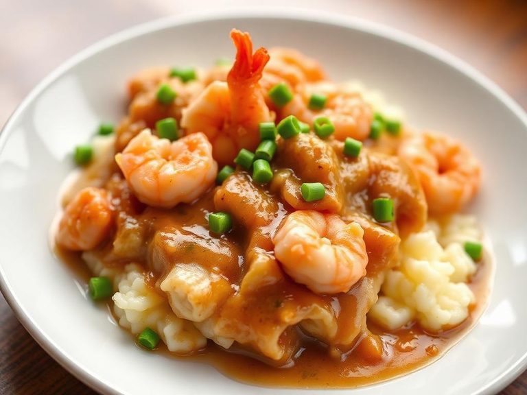 Shrimp Egg Foo Yung with Gravy