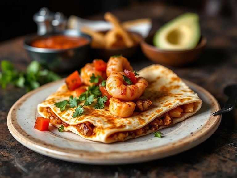 Shrimp Fajita Quesadilla