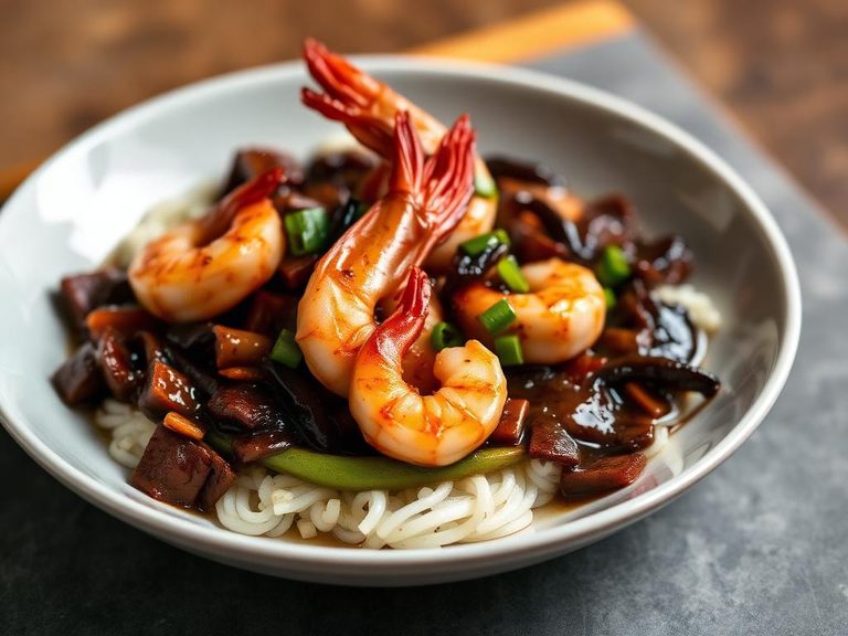 Shrimp in Black Bean Sauce