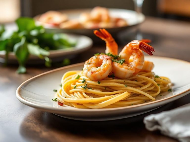 Shrimp Scampi with Linguine