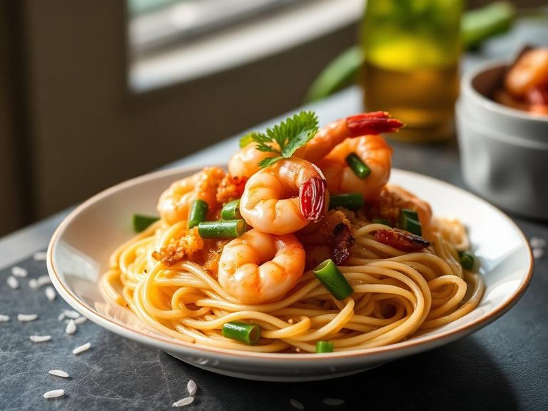 Shrimp Stir-Fry with Noodles