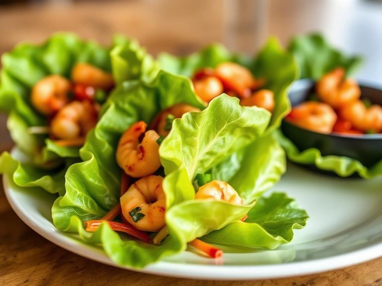 Shrimp Teriyaki Lettuce Wraps