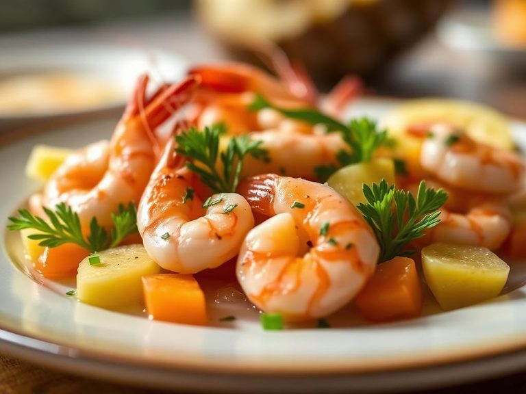 Shrimp with Pineapple