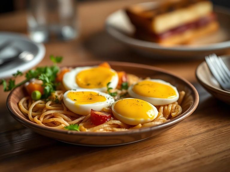 Side dish with eggs