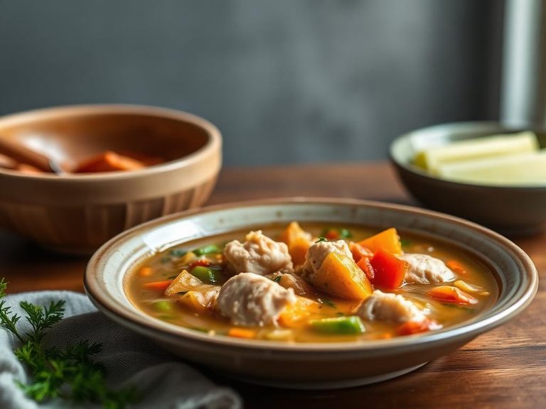 Simple Chicken and Vegetable Soup