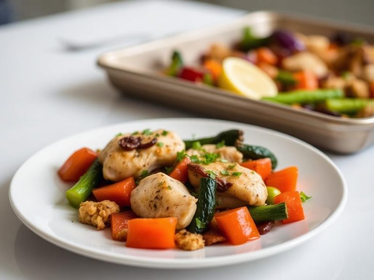 Simple Chicken and Veggie Sheet Pan Meal