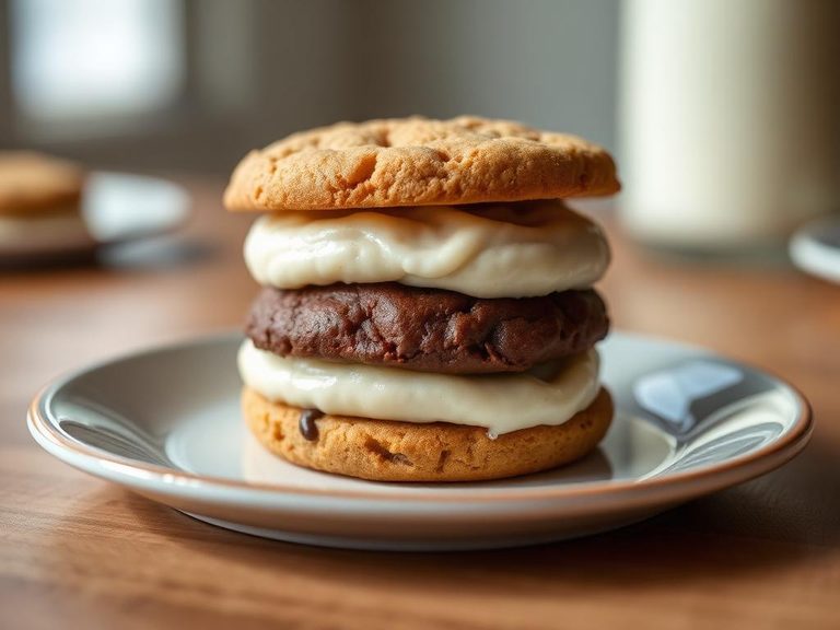 Simple Cookie Sandwich Dessert