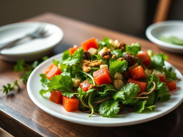 Simple garden side salad