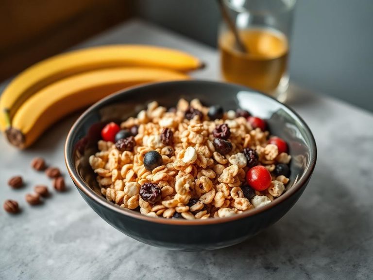 Simple mixed cereal bowl