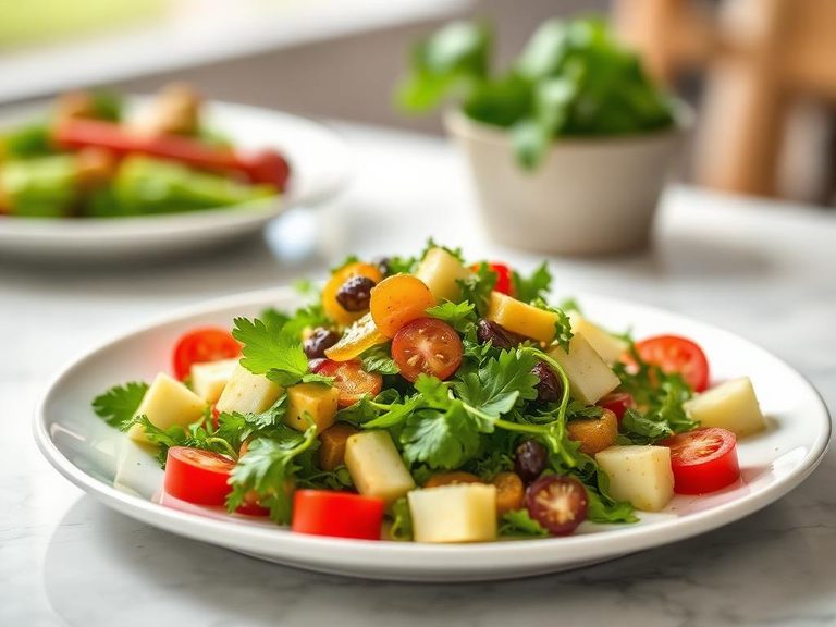 Simple Side Salad with Vinaigrette