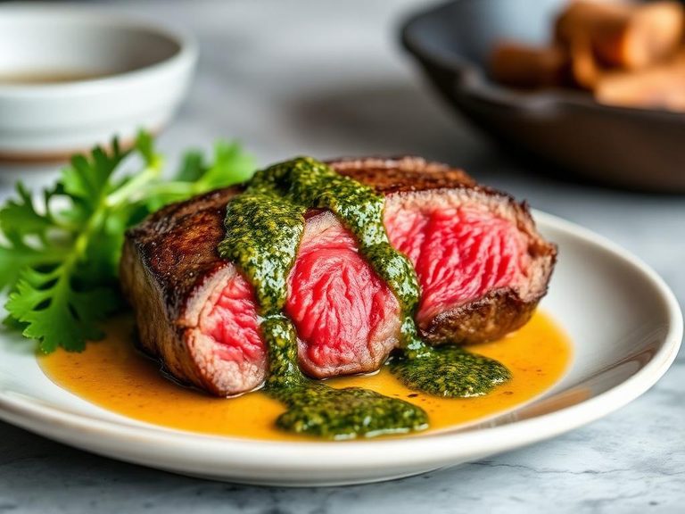 Sirloin Cap Steak with Chimichurri