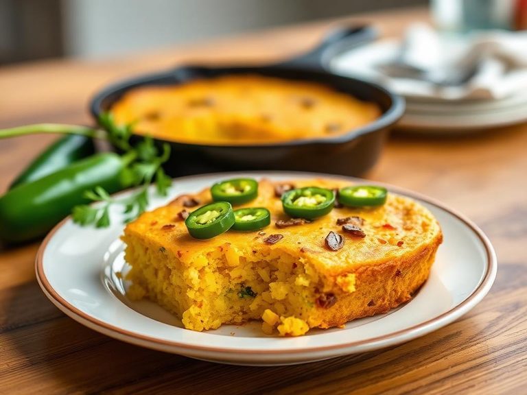 Skillet Cornbread with Jalapeños