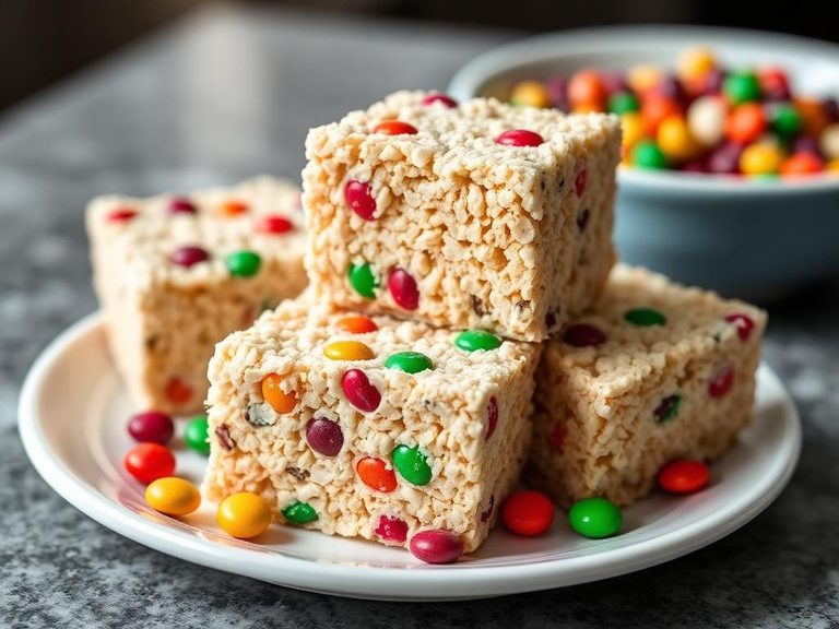 Skittles Rice Krispie Treats