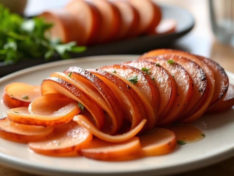 Sliced thinly as a high-protein snack