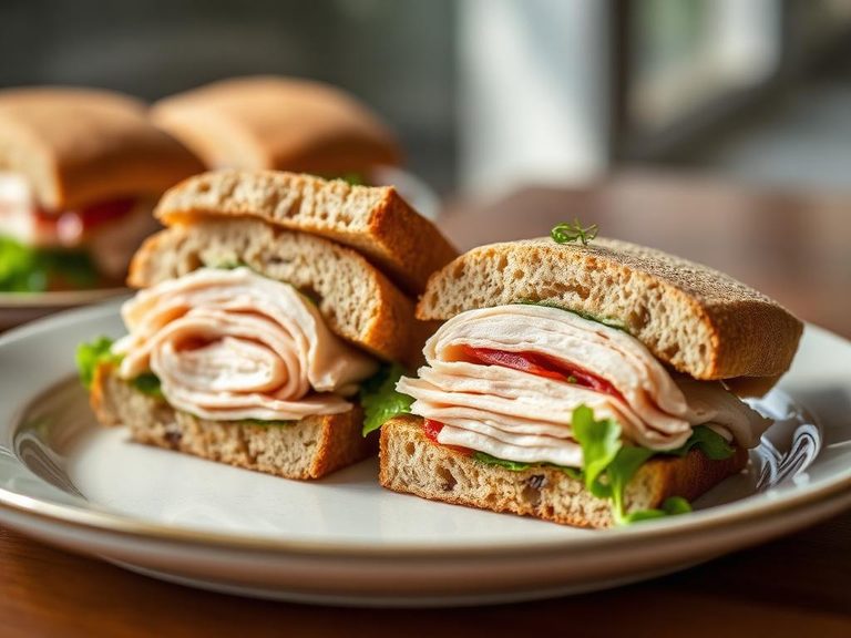 Sliced Turkey Sandwiches