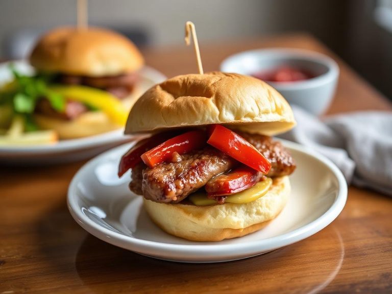 Slider for Mini Cheesesteaks