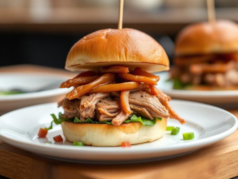 Slider with pulled pork