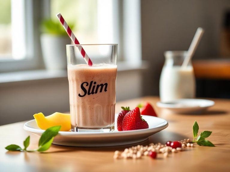 SlimFast Smoothie (blended with fruit)