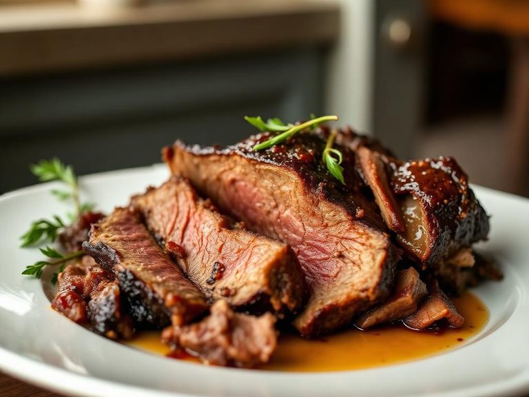Slow-Cooked Beef Brisket (similar preparation)