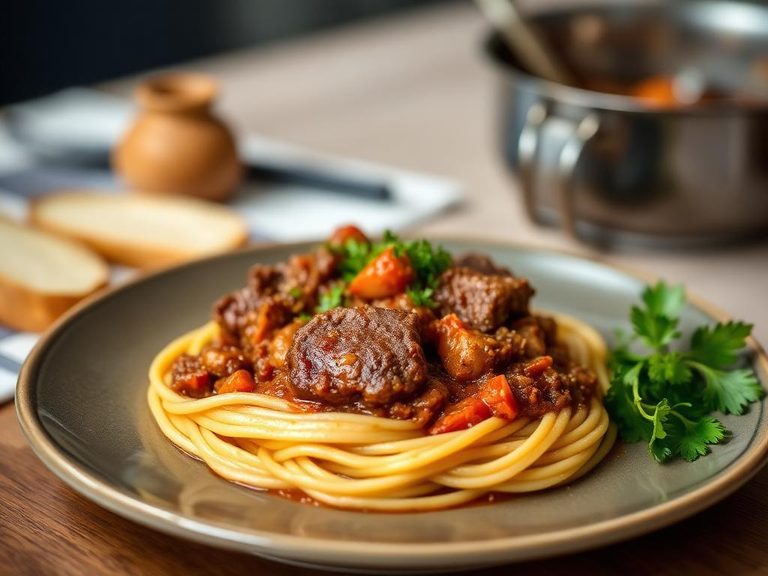 Slow-Cooked Lamb Neck Ragu