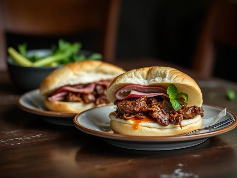 Slow-Cooked Lamb Sandwiches