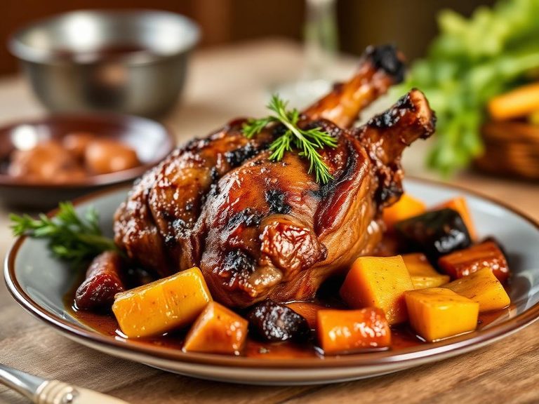 Slow-roasted heart