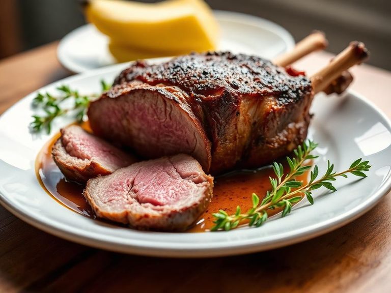 Slow-Roasted Lamb Breast