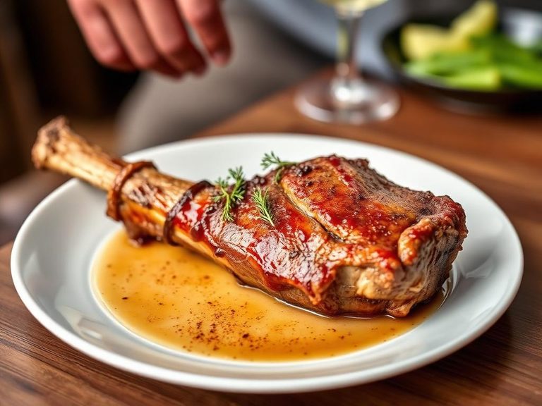 Slow-Roasted Lamb Leg