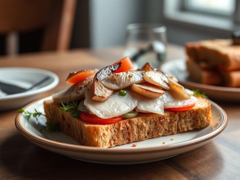 Smørrebrød with Pickled Herring