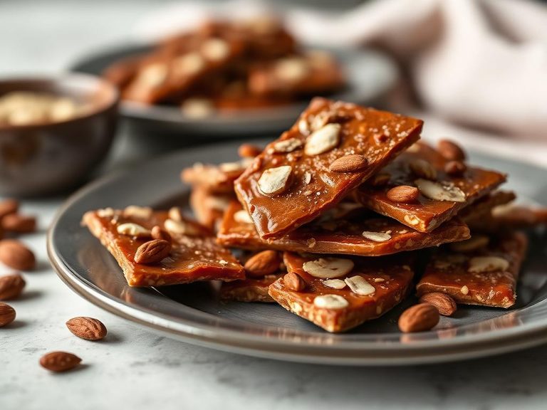 Smoked Almond Brittle