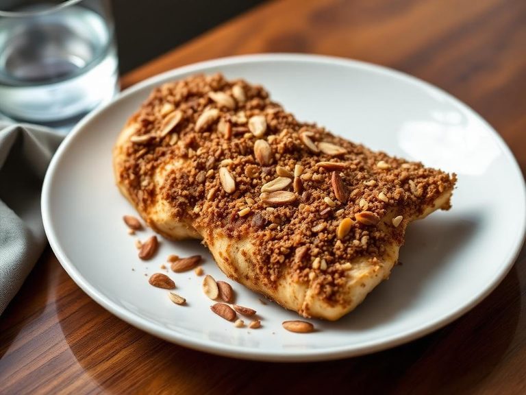 Smoked Almond Crusted Chicken