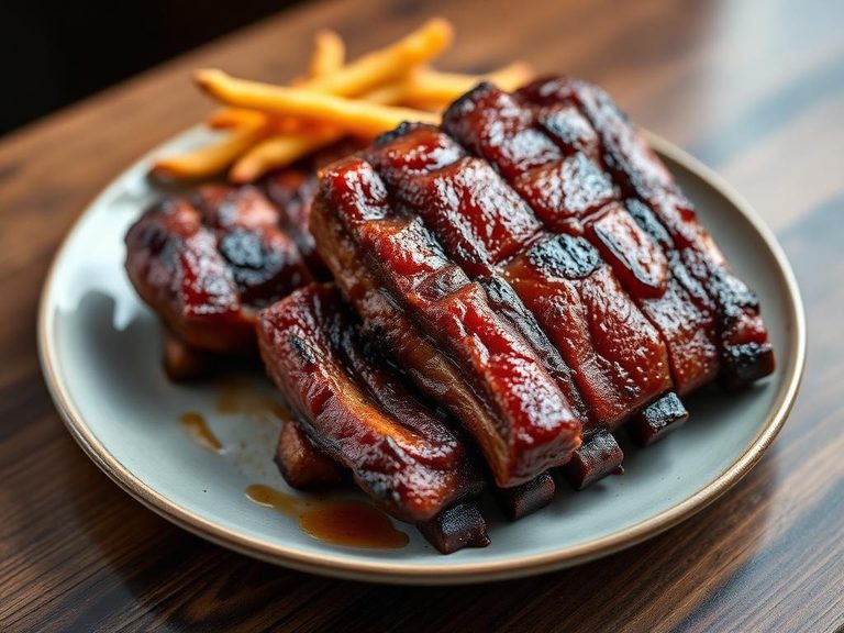 Smoked pork ribs
