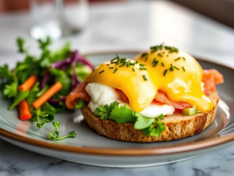 Smoked salmon Benedict
