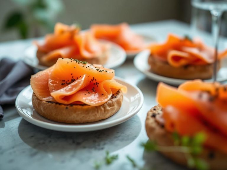 Smoked Salmon on Bagels