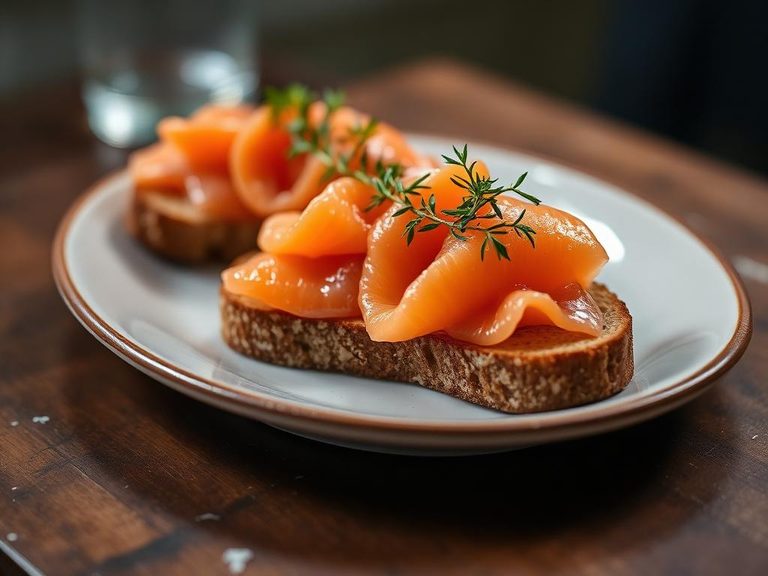Smoked Salmon on Toast