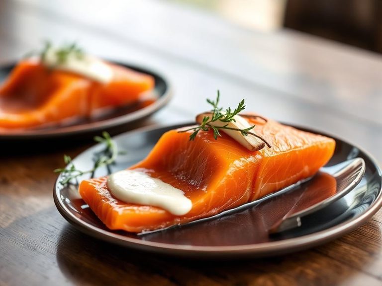 Smoked salmon with horseradish cream