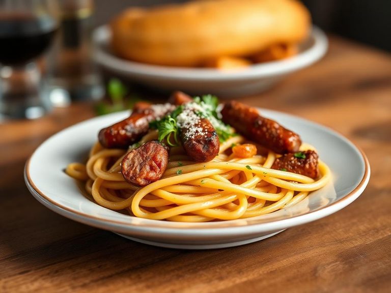 Smoked sausage pasta