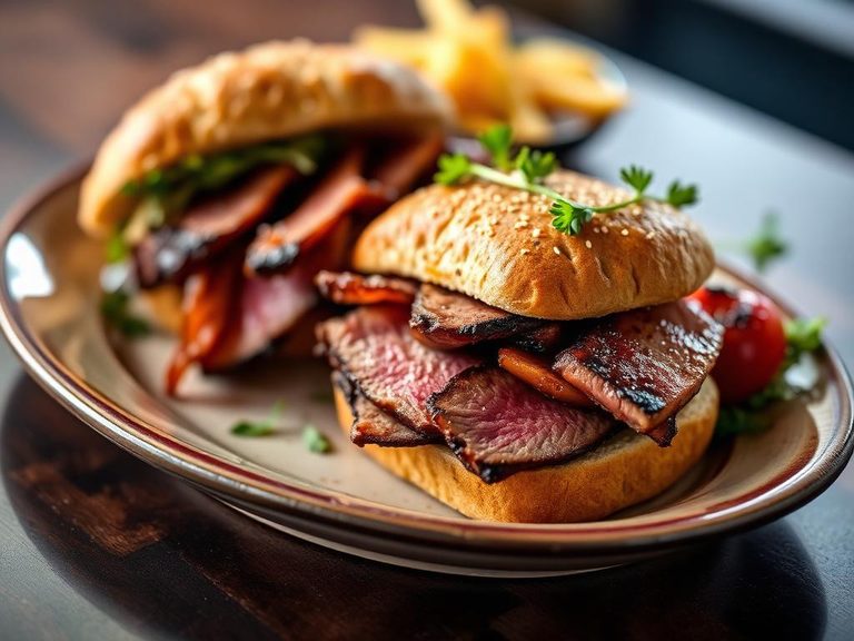 Smoked Tri-Tip Sandwich