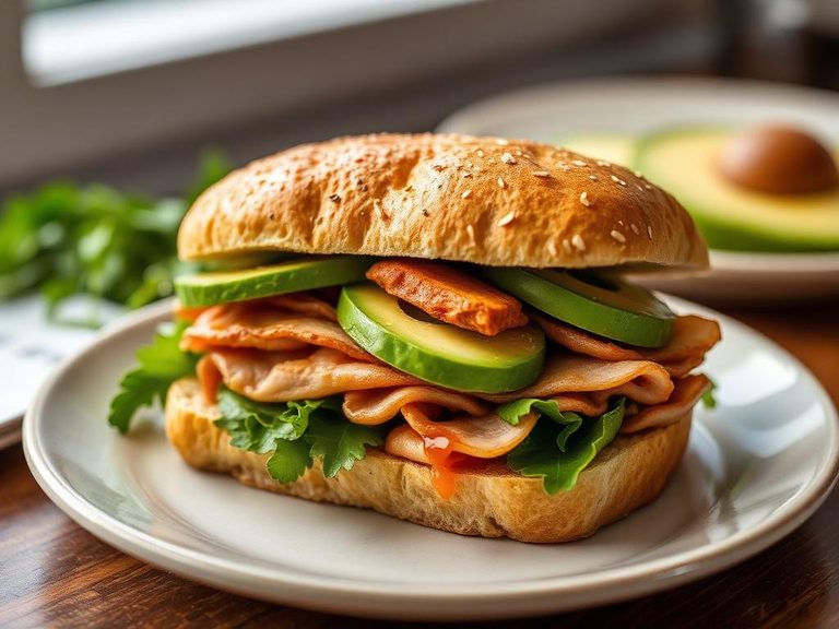 Smoked Turkey and Avocado Sandwich