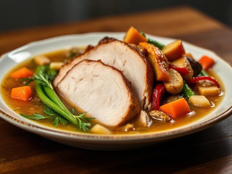 Smoked Turkey and Vegetable Soup