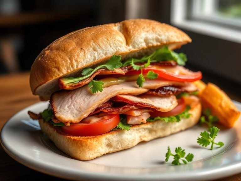 Smoked Turkey Club Sandwich