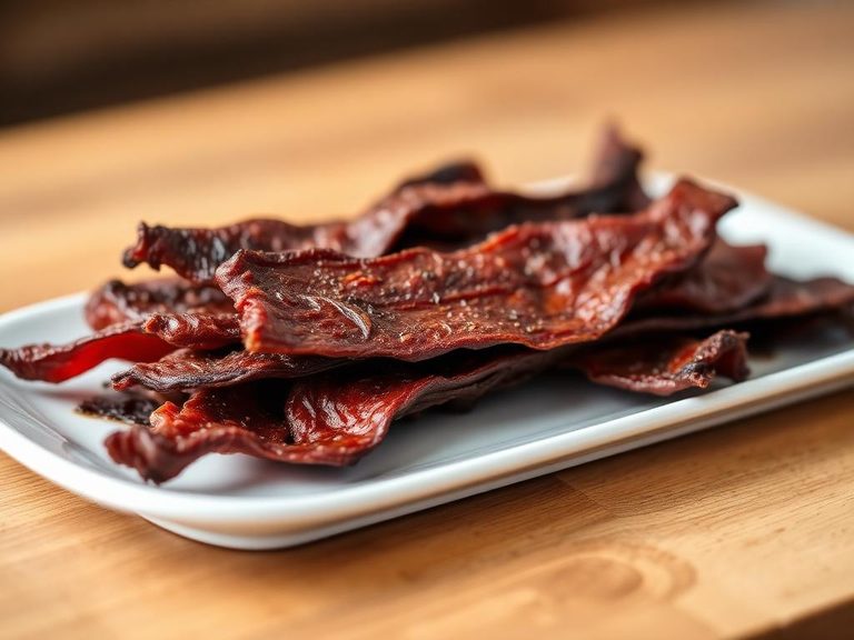 Smoked venison jerky